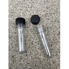 Preform / Petling Geocaching Tubes MEDIUM (CLEAR tube with BLACK cap) 10cm long